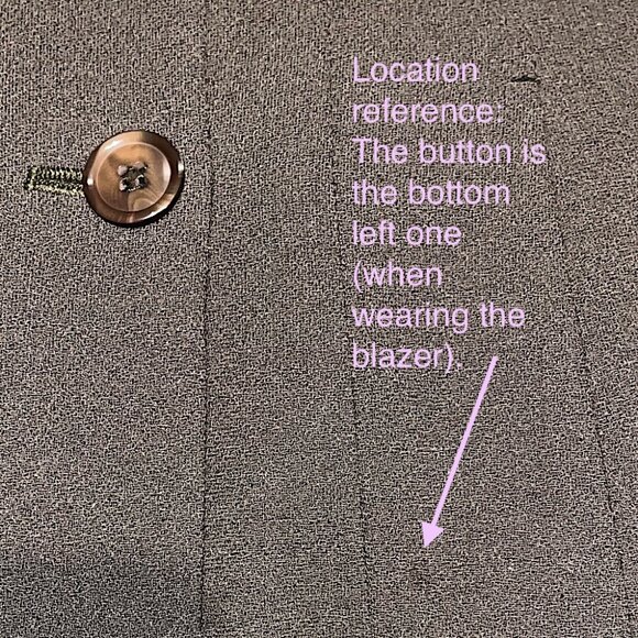 Anne Klein Vintage 90s / Y2K 100% Wool Double-Breasted Pantsuit - Picture 15 of 16